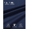 COOFANDY Mens Polo Shirts Short Sleeve Casual Knit Textured Summer Shirt(Navy Blue)