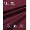 COOFANDY Mens Polo Shirts Short Sleeve Casual Knit Textured Summer Shirt(Wine Red)