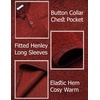 COOFANDY Men’s Quarter Button Pullover Sweater Mock Neck Thermal Fleece(Wine Red)