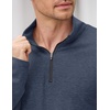 COOFANDY Mens Quarter Zip Pullover Long Sleeve Golf Pullover Lightweight(Dark Blue)
