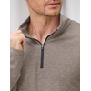 COOFANDY Mens Quarter Zip Pullover Long Sleeve Golf Pullover Lightweight(Khaki)