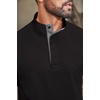 COOFANDY Mens T-Shirts Quarter Pullover Lightweight Sweatshirt Casual Shirt(Black)