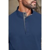 COOFANDY Mens T-Shirts Quarter Pullover Lightweight Sweatshirt Casual Shirt(Dark Blue)