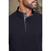 COOFANDY Mens T-Shirts Quarter Pullover Lightweight Sweatshirt Casual Shirt(Navy Blue)