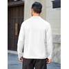 COOFANDY Mens Thermal Fleece Shirt Mock Turtle Neck Base Layer Long Sleeve Athletic Warm Undershirt(02 Bleached)