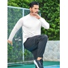 COOFANDY Mens Thermal Fleece Shirt Mock Turtle Neck Base Layer Long Sleeve Athletic Warm Undershirt(02 Bleached)