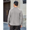 COOFANDY Mens Thermal Fleece Shirt Mock Turtle Neck Base Layer Long Sleeve Athletic Warm Undershirt(05 Light Gray)