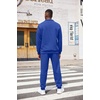 COOFANDY Men’s Tracksuit 2 Piece Quarter Zip Sweatsuit Workout Jogging Set(Blue)