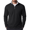 COOFANDY Mens Quarter Zip Pullover Golf Shirts Casual Mock Neck Sweatshirt(All Black)