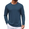 COOFANDY Mens T Shirt Basic Casual Tee(Blue)