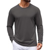 COOFANDY Mens T Shirt Basic Casual Tee(Dark Grey)