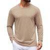 COOFANDY Mens T Shirt Basic Casual Tee(Khaki)