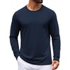 COOFANDY Mens T Shirt Basic Casual Tee(Navy Blue)