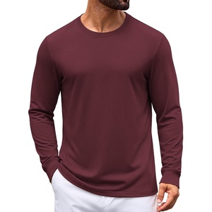 COOFANDY Mens T Shirt Basic Casual Tee(Wine Red)
