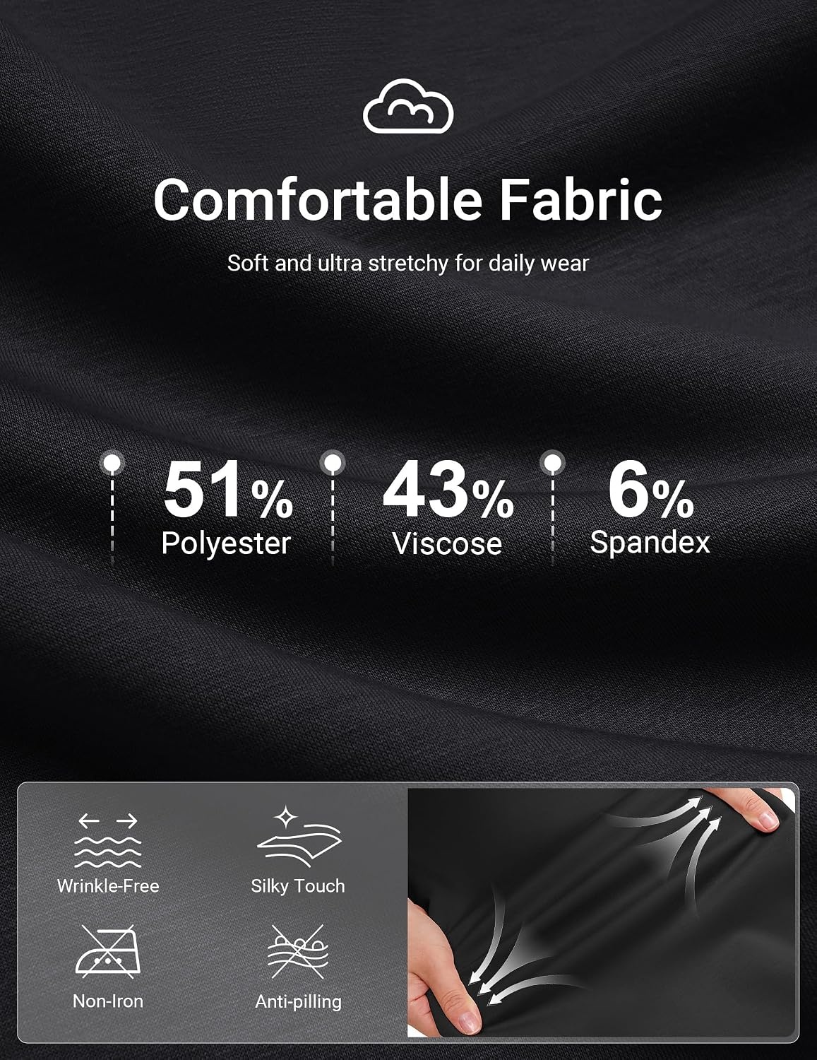 image:imageCOOFANDY Mens Quarter Zip Pullover Mock Neck Sweaters Men Golf SweatshirtAblack