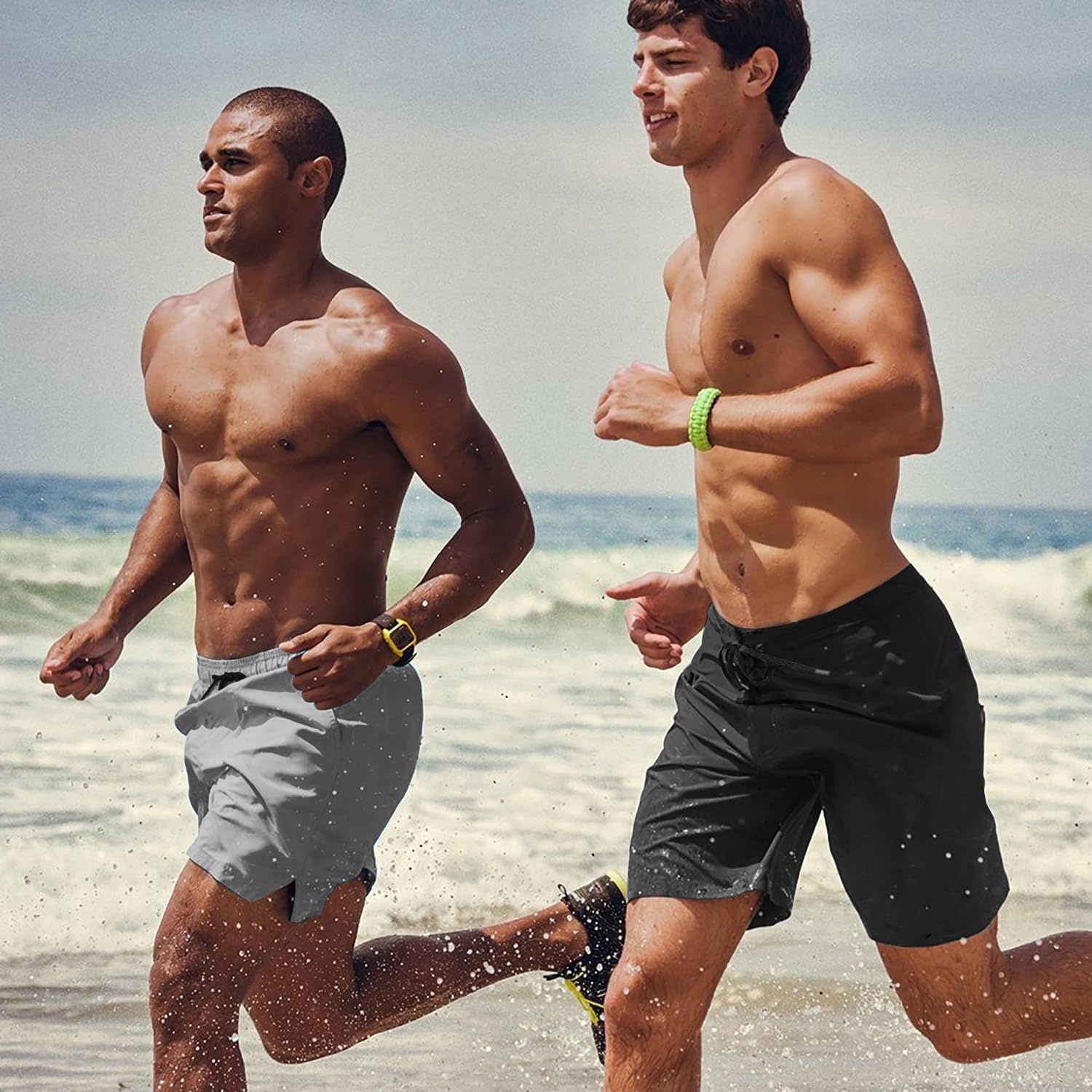 image:imageCOOFANDY Mens Swim Trunks Quick Dry Board Shorts Swimwear Bathing SuitGrey