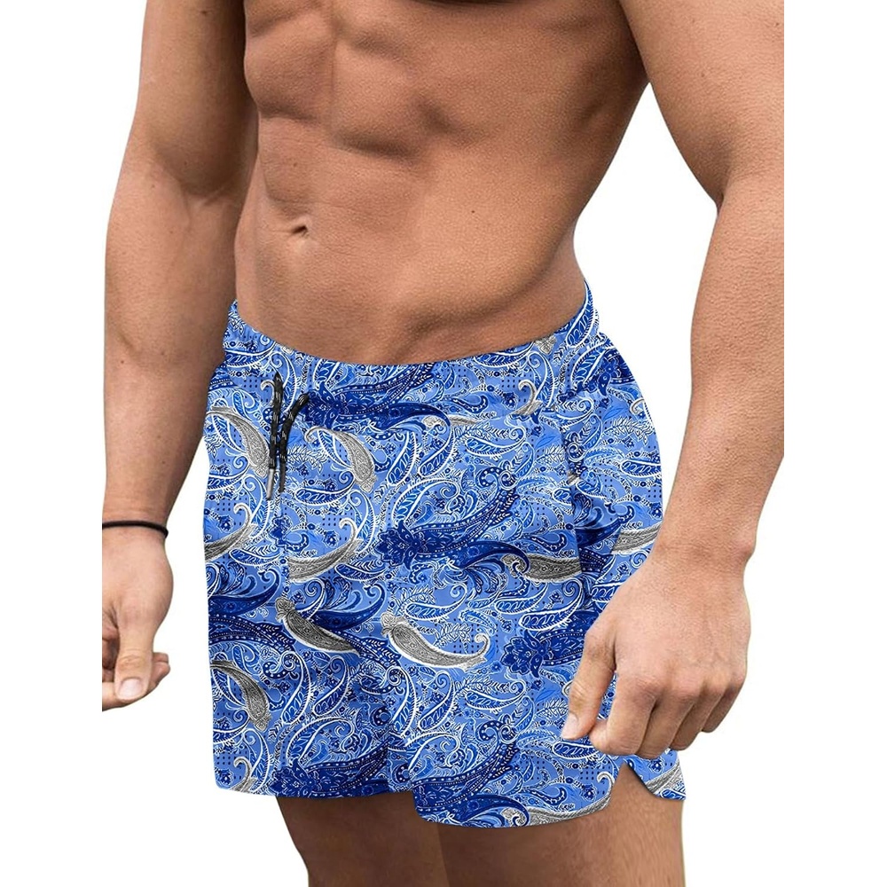 image:imageCOOFANDY Mens Swim Trunks Quick Dry Board Shorts Swimwear Bathing SuitP Blue Cashews
