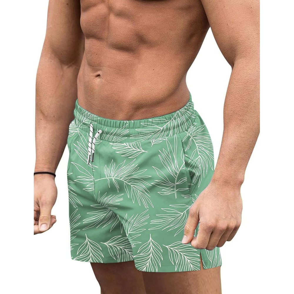 image:imageCOOFANDY Mens Swim Trunks Quick Dry Board Shorts Swimwear Bathing SuitP Light Green