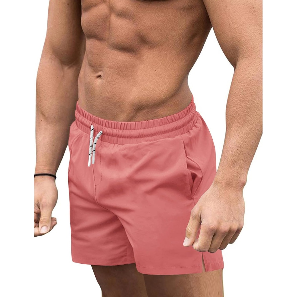 image:imageCOOFANDY Mens Swim Trunks Quick Dry Board Shorts Swimwear Bathing SuitPink Red