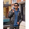 COOFANDY Men Hoodies Sweatshirt Casual Long Sleeve Drawstring Hood Pullover(Denim Blue)