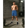 COOFANDY Mens Athletic Shorts 7″ Quick Dry Stretch Gym Workout Shorts(Black/Blue)