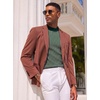 COOFANDY Men’s Mock Turtleneck Sweater Short Sleeve Casual Basic Tops Ribbed Knit Pullover Solid Tee(02 Striped – Green)
