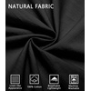 COOFANDY Mens Short Sleeve Cotton Button Down Shirts Linen Beach Shirts(Black)