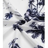 COOFANDY Mens Short Sleeve Cotton Button Down Shirts Linen Beach Shirts(Coconut Tree-white)