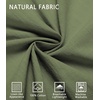 COOFANDY Mens Short Sleeve Cotton Button Down Shirts Linen Beach Shirts(Olive Green)
