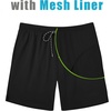 COOFANDY Mens Swim Trunks 7 inch Bathing Suit with Mesh Liner Swim Shorts(Black)