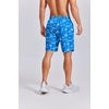 COOFANDY Mens Swim Trunks 7 inch Bathing Suit with Mesh Liner Swim Shorts(Blue Hibiscus Coconut Tree)