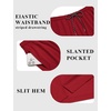 COOFANDY Mens Swim Trunks 7 inch Bathing Suit with Mesh Liner Swim Shorts(Dark Red)