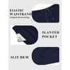 COOFANDY Mens Swim Trunks 7 inch Bathing Suit with Mesh Liner Swim Shorts(Navy Blue)