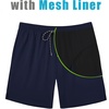 COOFANDY Mens Swim Trunks 7 inch Bathing Suit with Mesh Liner Swim Shorts(Navy Blue)