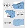 COOFANDY Mens Swim Trunks 7 inch Bathing Suit with Mesh Liner Swim Shorts(Sky Blue)