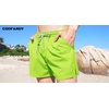 COOFANDY Men’s Swim Trunks Quick Dry Board Shorts Swimwear Bathing Suit(Lemon Green)