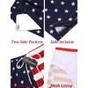 COOFANDY Men’s Swim Trunks Quick Dry Board Shorts Swimwear Bathing Suit(P American Flag)