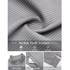 COOFANDY Mens Zip Up Sweatshirt Casual Lightweight Jackets Full Zip Sweater(Light Grey)