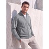 COOFANDY Mens Zip Up Sweatshirt Lightweight Fleece Jacket Casual Sweaters(Light Grey)