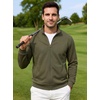 COOFANDY Mens Zip Up Sweatshirt Lightweight Fleece Jacket Casual Sweaters(Olive Green)