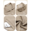 COOFANDY Mens Zip Up Sweatshirt Quilted Fall Sweater Jackets Casual Stylish(Khaki)