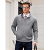 COOFANDY Mens Zip Up Sweatshirt Quilted Fall Sweater Jackets Casual Stylish(Light Grey)