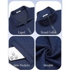 COOFANDY Mens Zip Up Sweatshirt Quilted Fall Sweater Jackets Casual Stylish(Navy Blue)