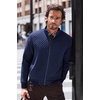 COOFANDY Mens Zip Up Sweatshirt Quilted Fall Sweater Jackets Casual Stylish(Navy Blue)