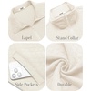 COOFANDY Mens Zip Up Sweatshirt Quilted Fall Sweater Jackets Casual Stylish(White)