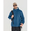 COOFANDY Rain Jacket Men Raincoat Waterproof With Hood Packable Windbreaker(Dark Blue)