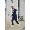 COOFANDY Tracksuit Mens Full Zip Hoodie Sweatsuit 2 Set with Zipper Pocket(Navy Blue)