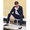 COOFANDY Tracksuit Mens Full Zip Hoodie Sweatsuit 2 Set with Zipper Pocket(Navy Blue)