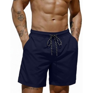 COOFANDY Mens Swim Trunks 7 inch Bathing Suit with Mesh Liner Swim Shorts(Navy Blue)