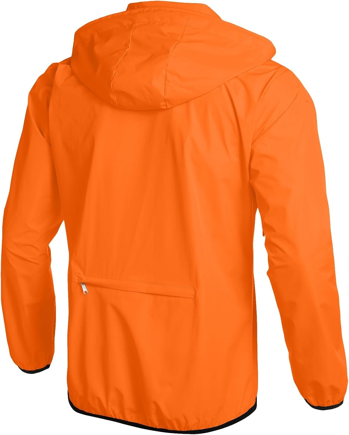 image:imageCOOFANDY Mens Light Rain Jacket Packable Waterproof Raincoat WindbreakerOrange
